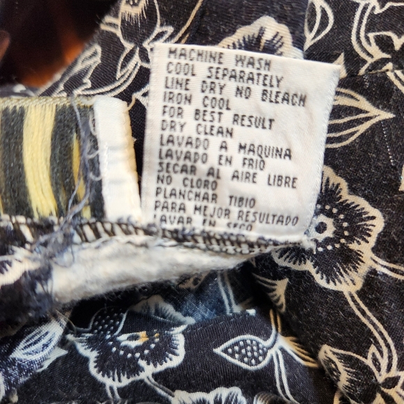 Vintage 90s Pellini Black Floral Dress | S - Picture 7 of 7